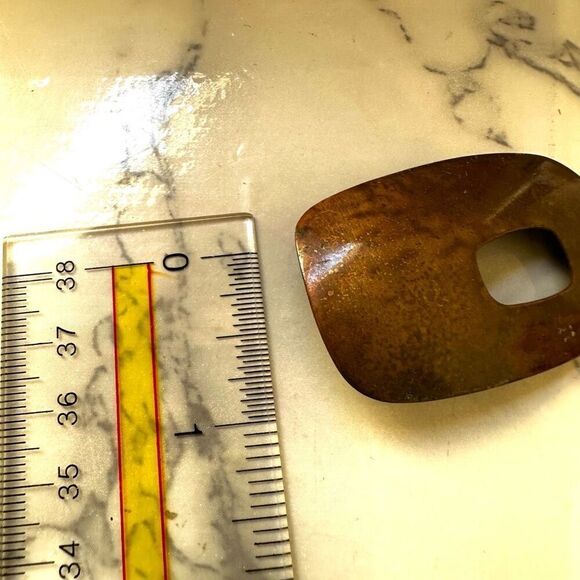 Vintage metal earrings - Picture 7 of 8